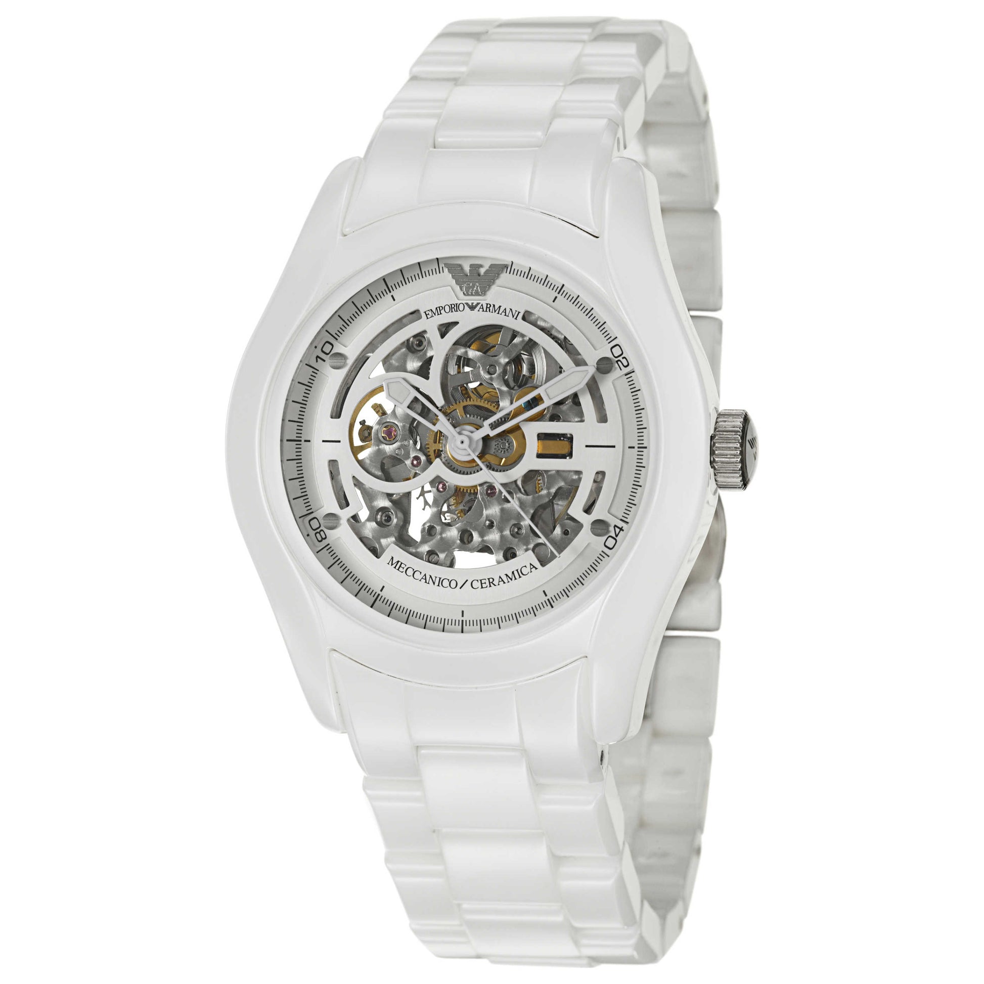 Front view of Emporio Armani Ceramica Men's Automatic Watch AR1415