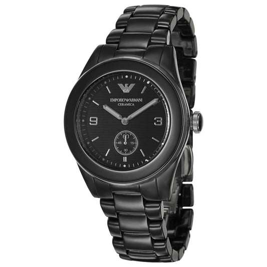 Front view of Emporio Armani Ceramica Women's Quartz Watch AR1422
