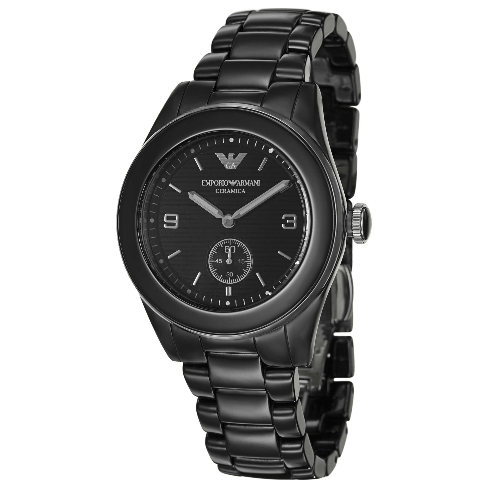Front view of Emporio Armani Ceramica Women's Quartz Watch AR1422