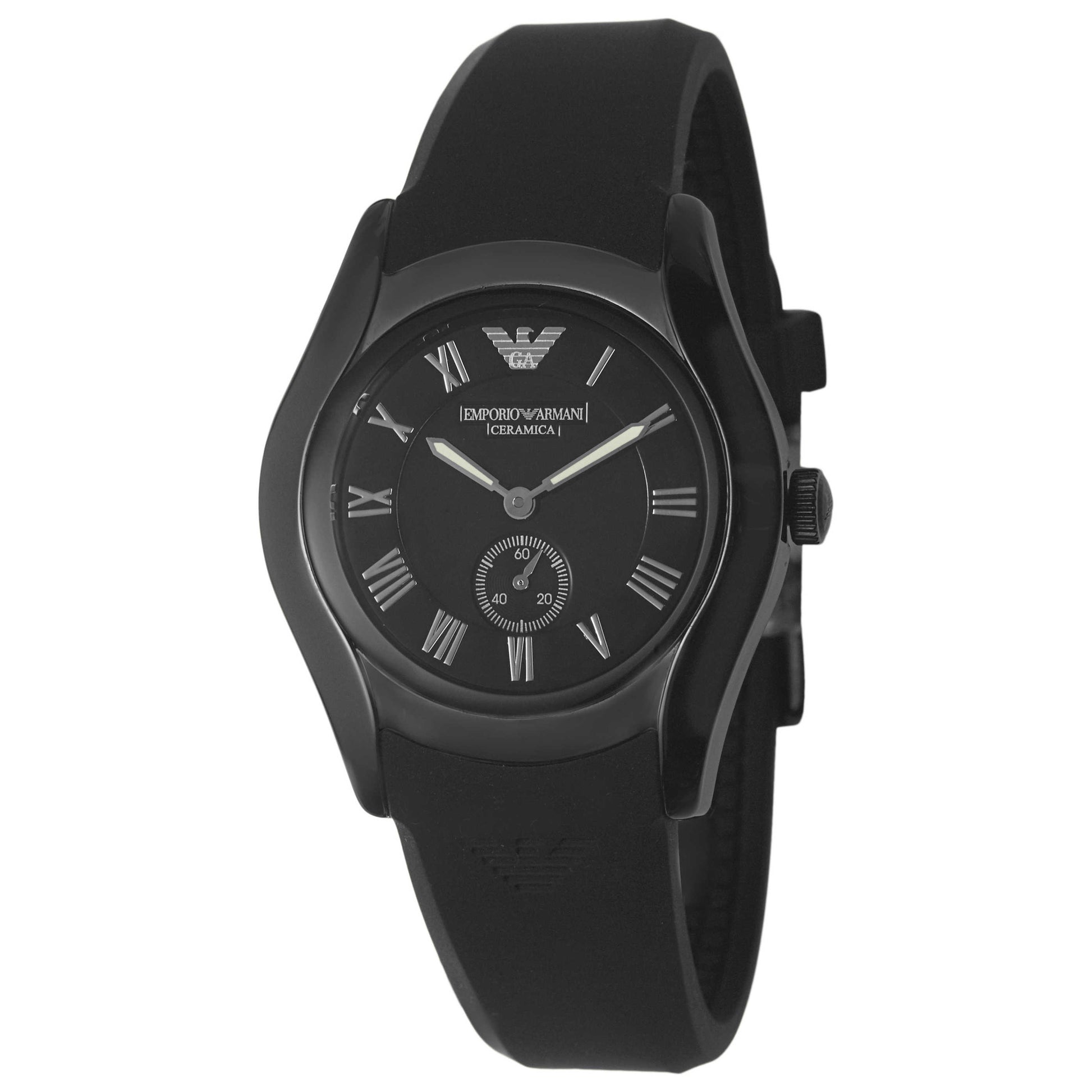 Front view of Emporio Armani Ceramica Women's Quartz Watch AR1432