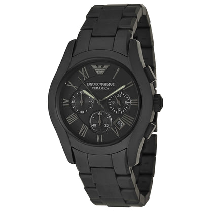 Front view of Emporio Armani Ceramica Men's Quartz Watch AR1457
