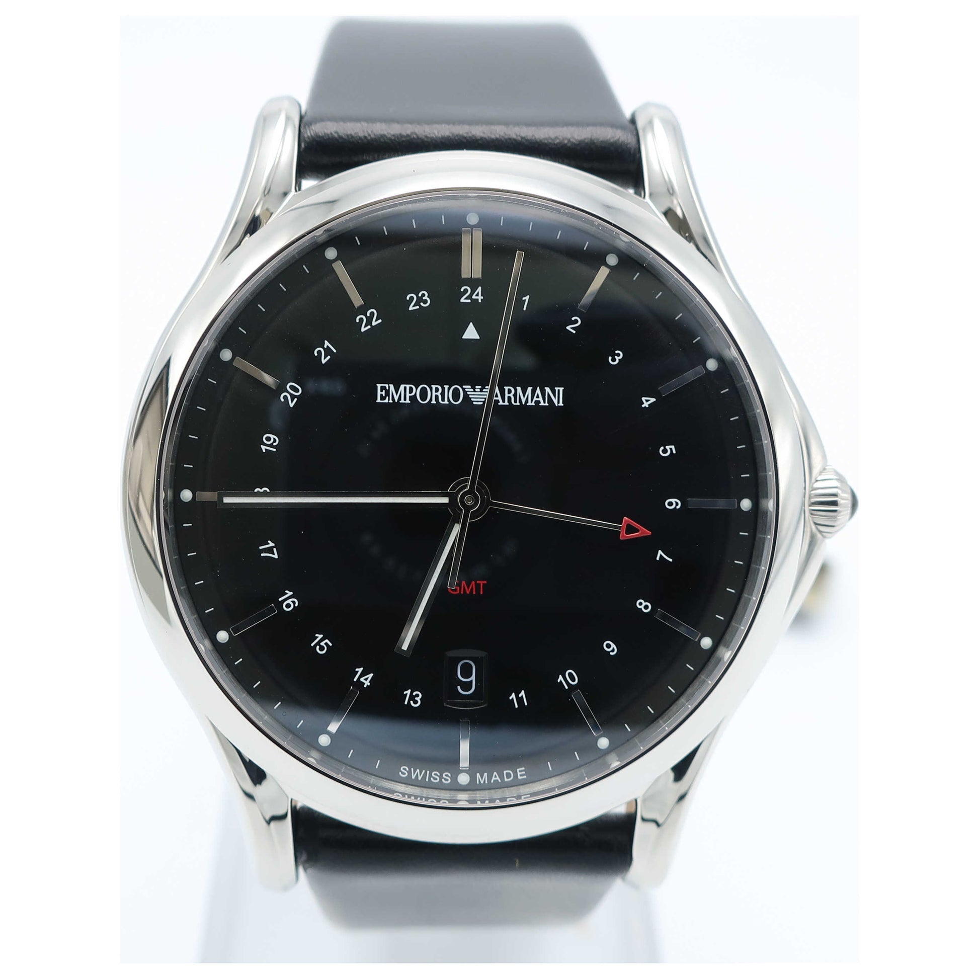 Front view of Emporio Armani Classic Men's Swiss Quartz (Battery-Powered) Watch ARS1100-SD