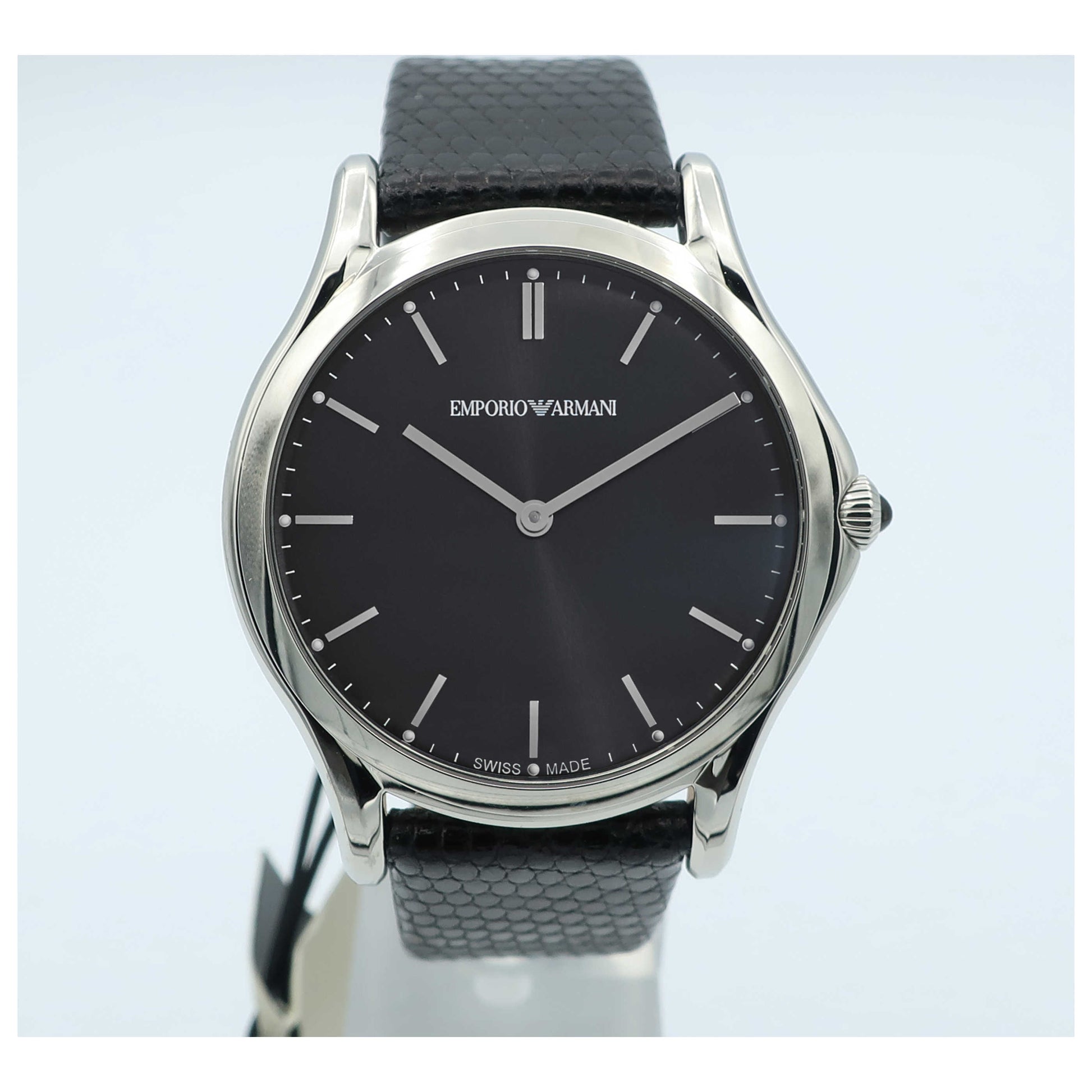 Front view of Emporio Armani Classic Unisex Swiss Quartz (Battery-Powered) Watch ARS2001-SD