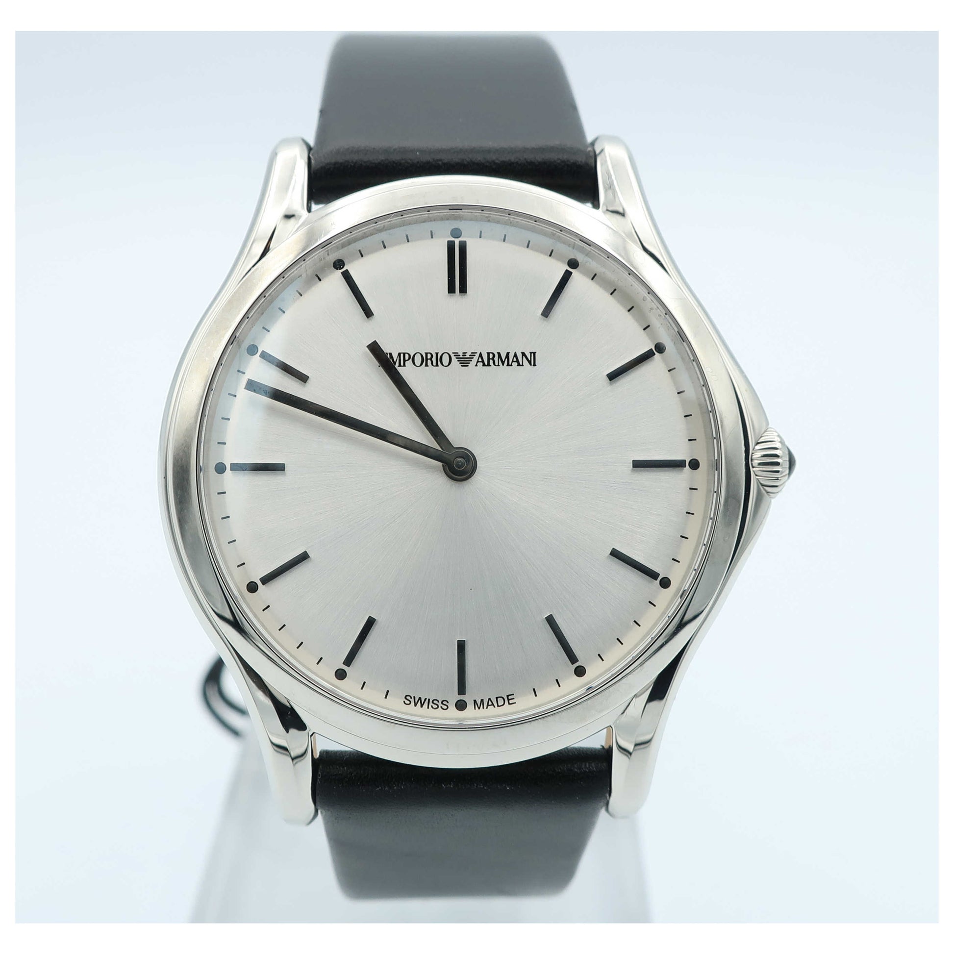 Front view of Emporio Armani Classic Unisex Swiss Quartz (Battery-Powered) Watch ARS2002-SD