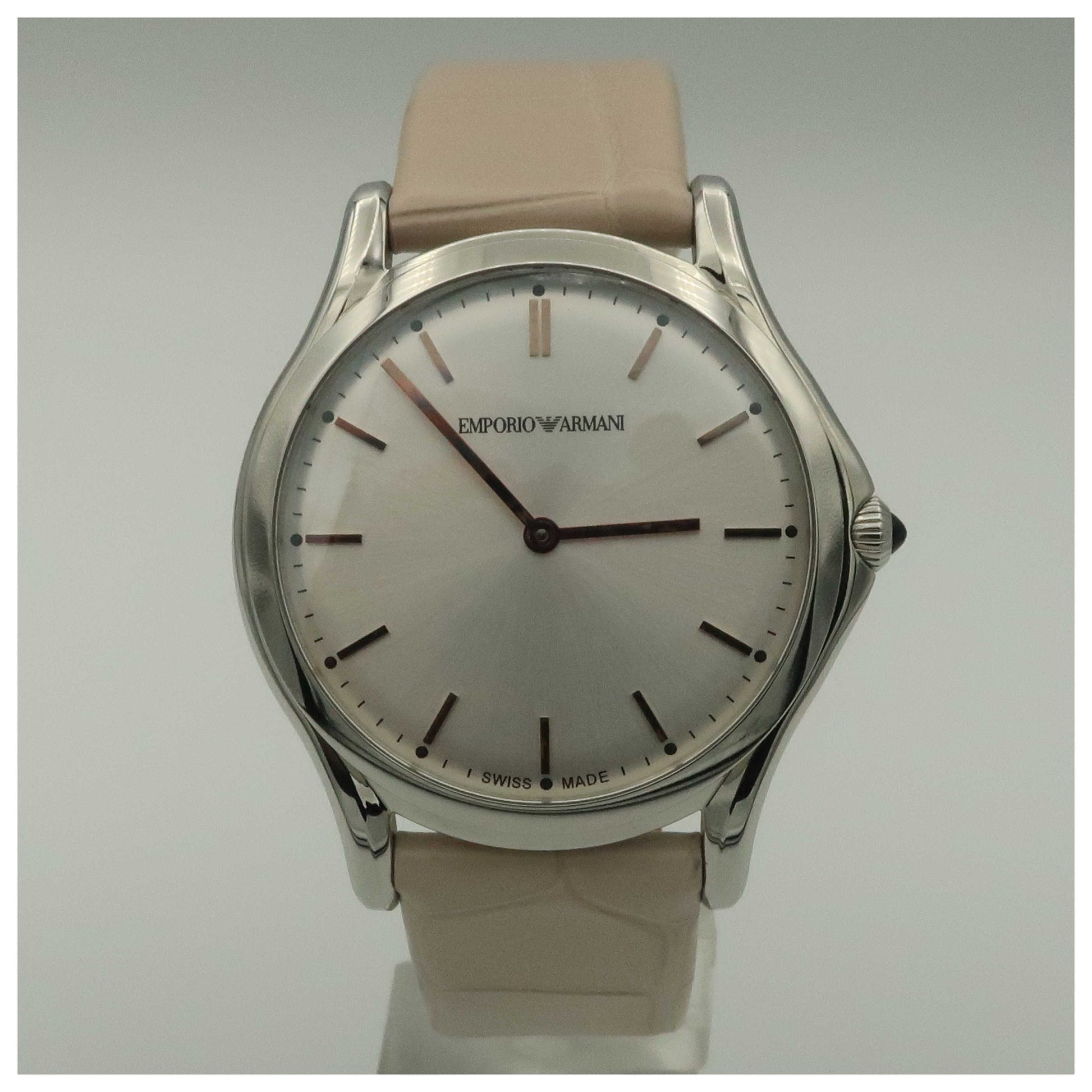 Front view of Emporio Armani Classic Men's Swiss Quartz (Battery-Powered) Watch ARS2010-PO