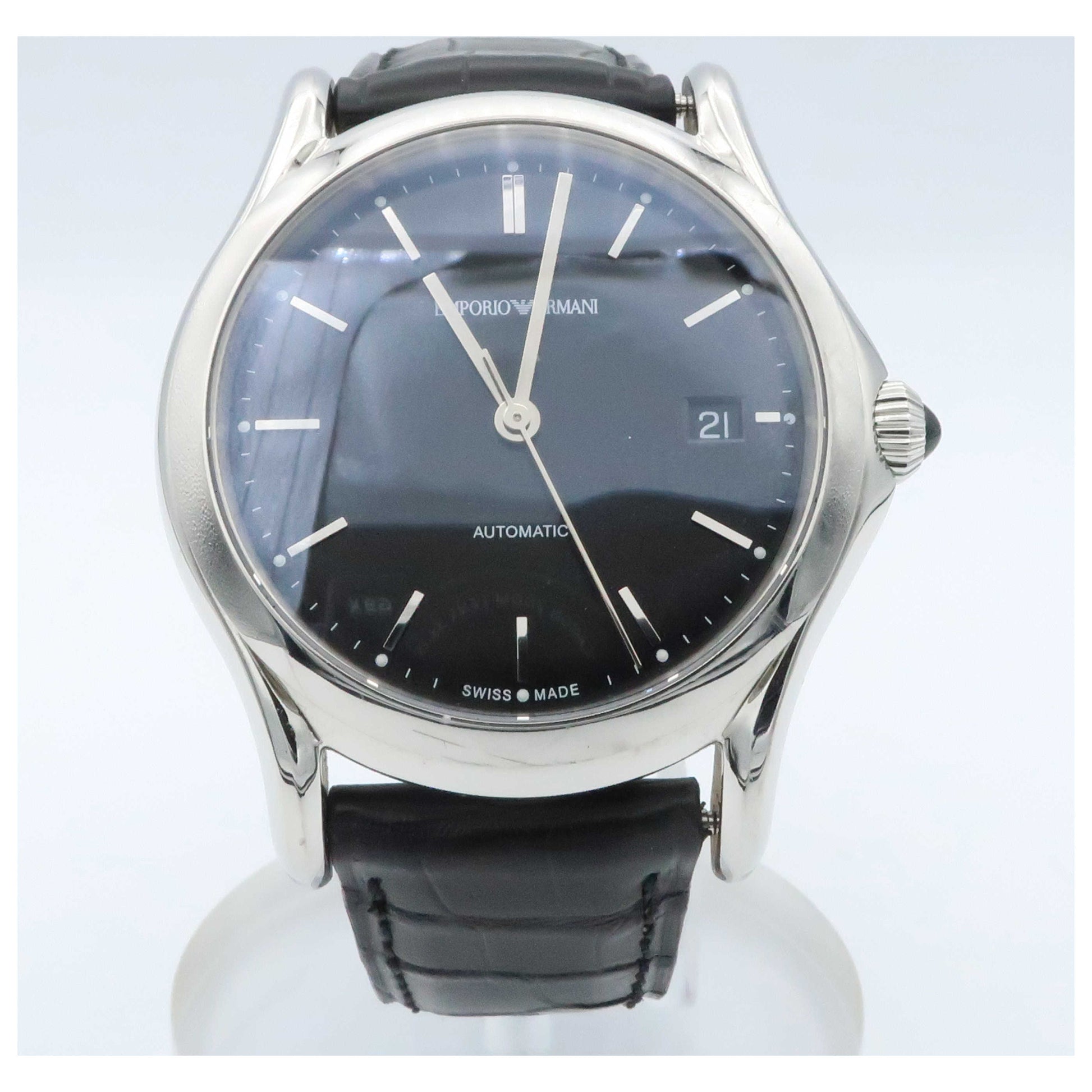Front view of Emporio Armani Classic Men's Automatic Watch ARS3101