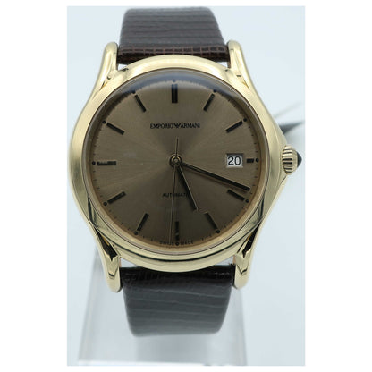 Front view of Emporio Armani Classic Men's Automatic Watch ARS3105-SD
