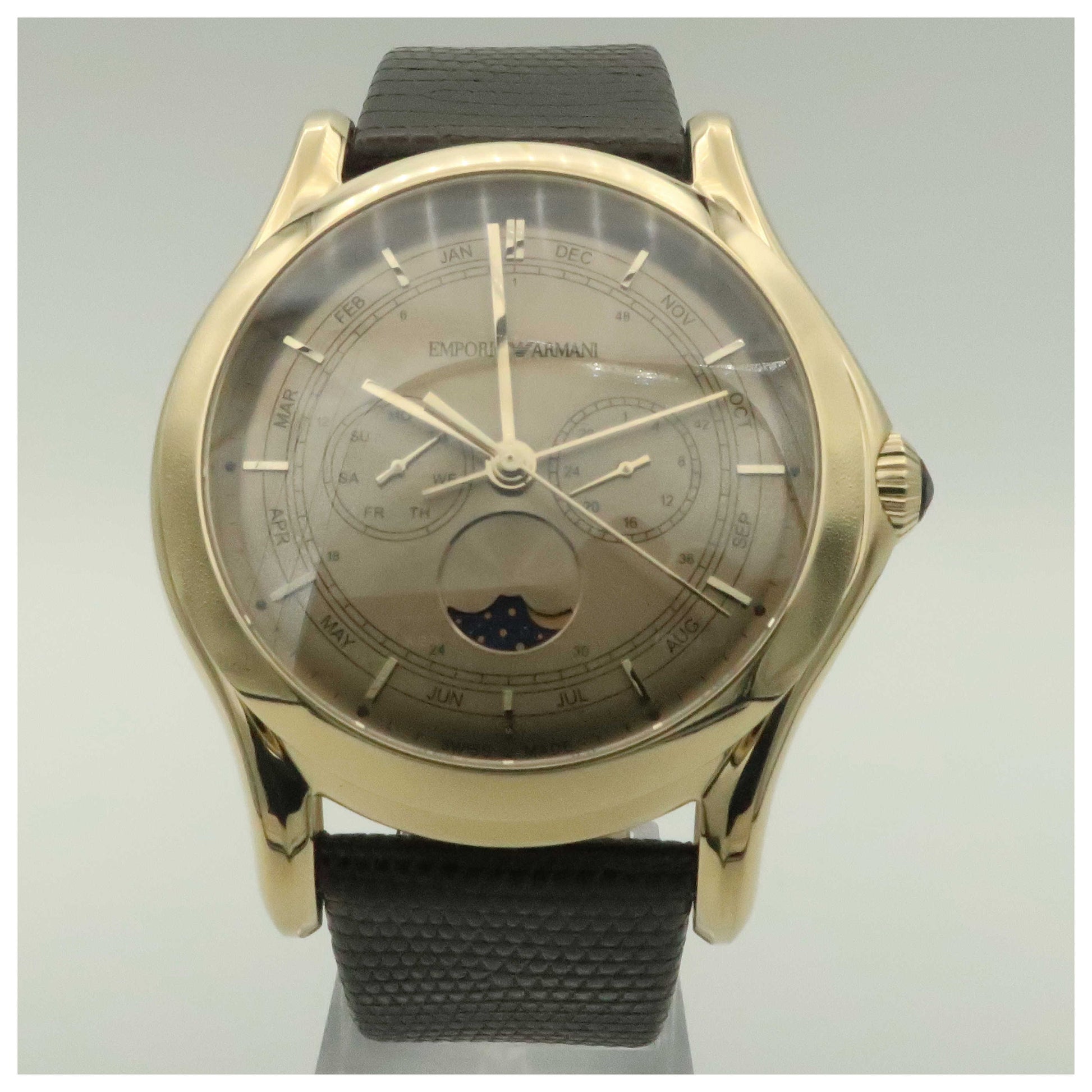 Front view of Emporio Armani Classic Men's Swiss Quartz (Battery-Powered) Watch ARS4203-PO
