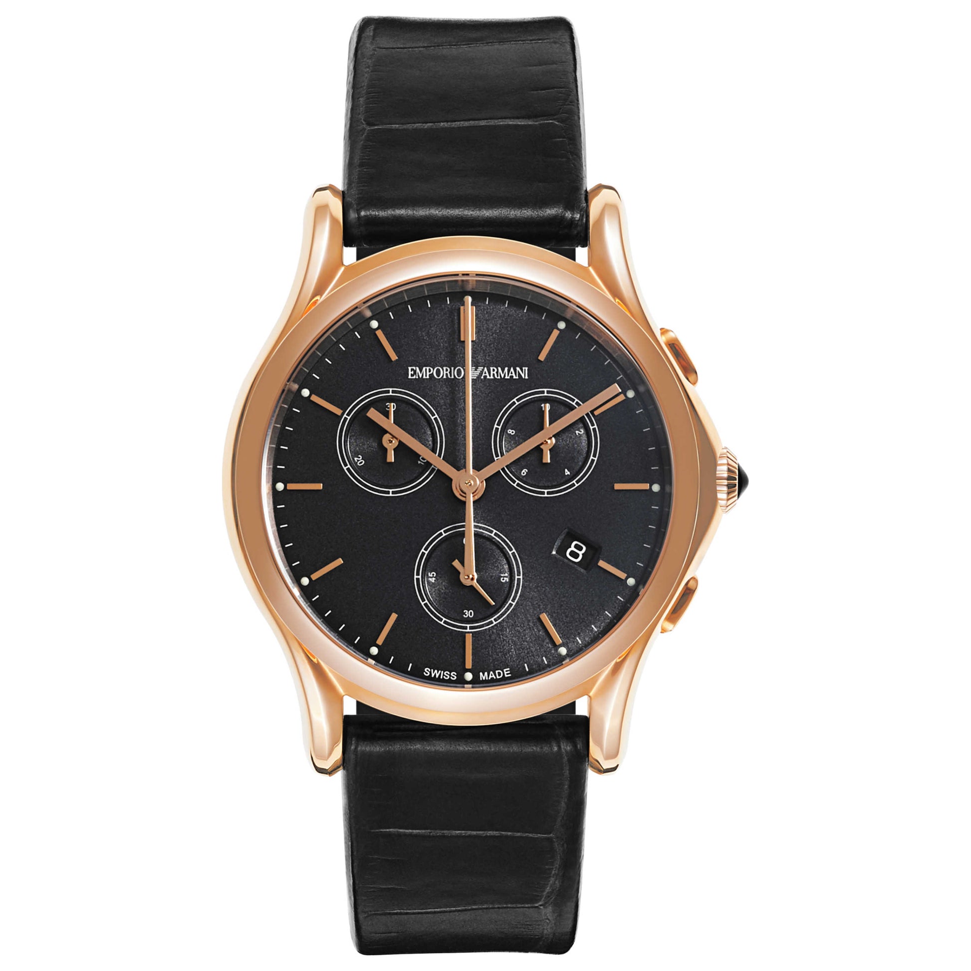 Front view of Emporio Armani Classic Unisex Swiss Quartz (Battery-Powered) Watch ARS6004
