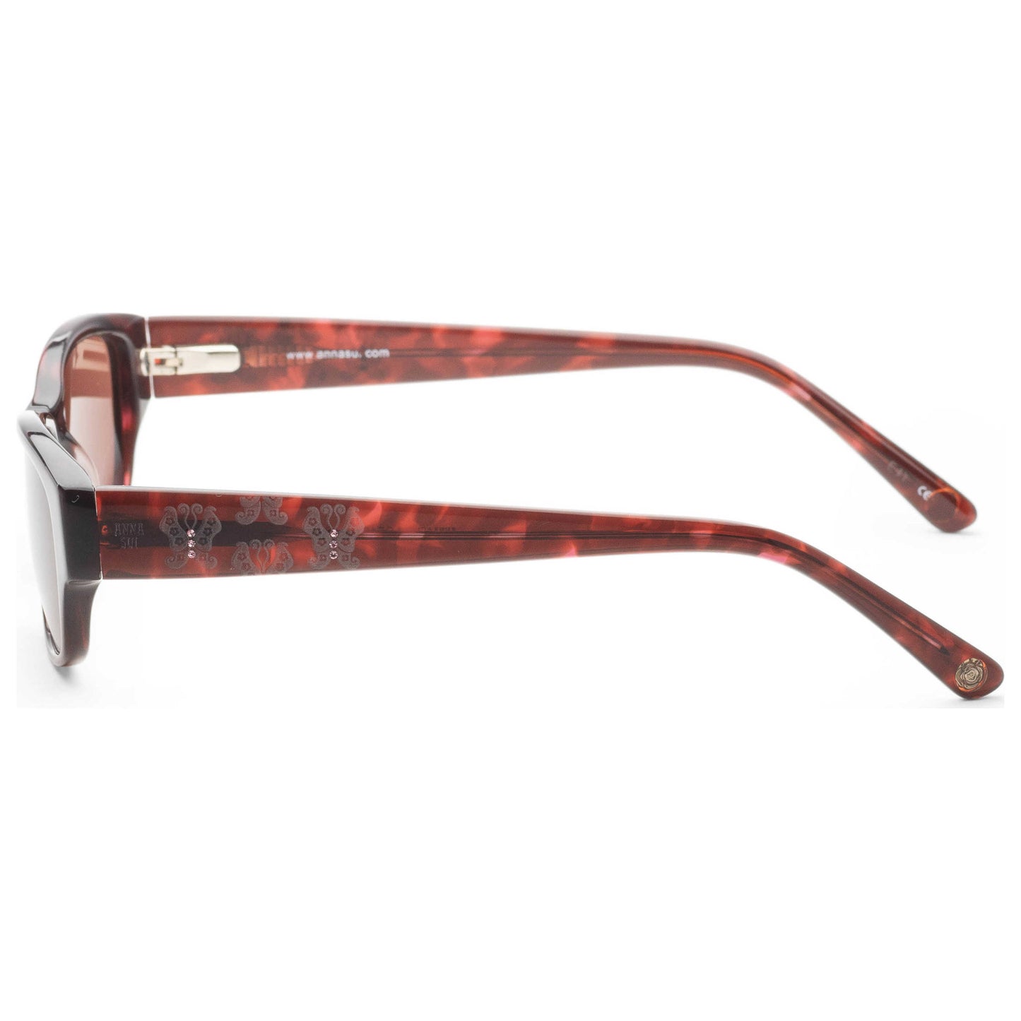 Left view of Anna Sui Women's Sunglasses AS518AS-242-52