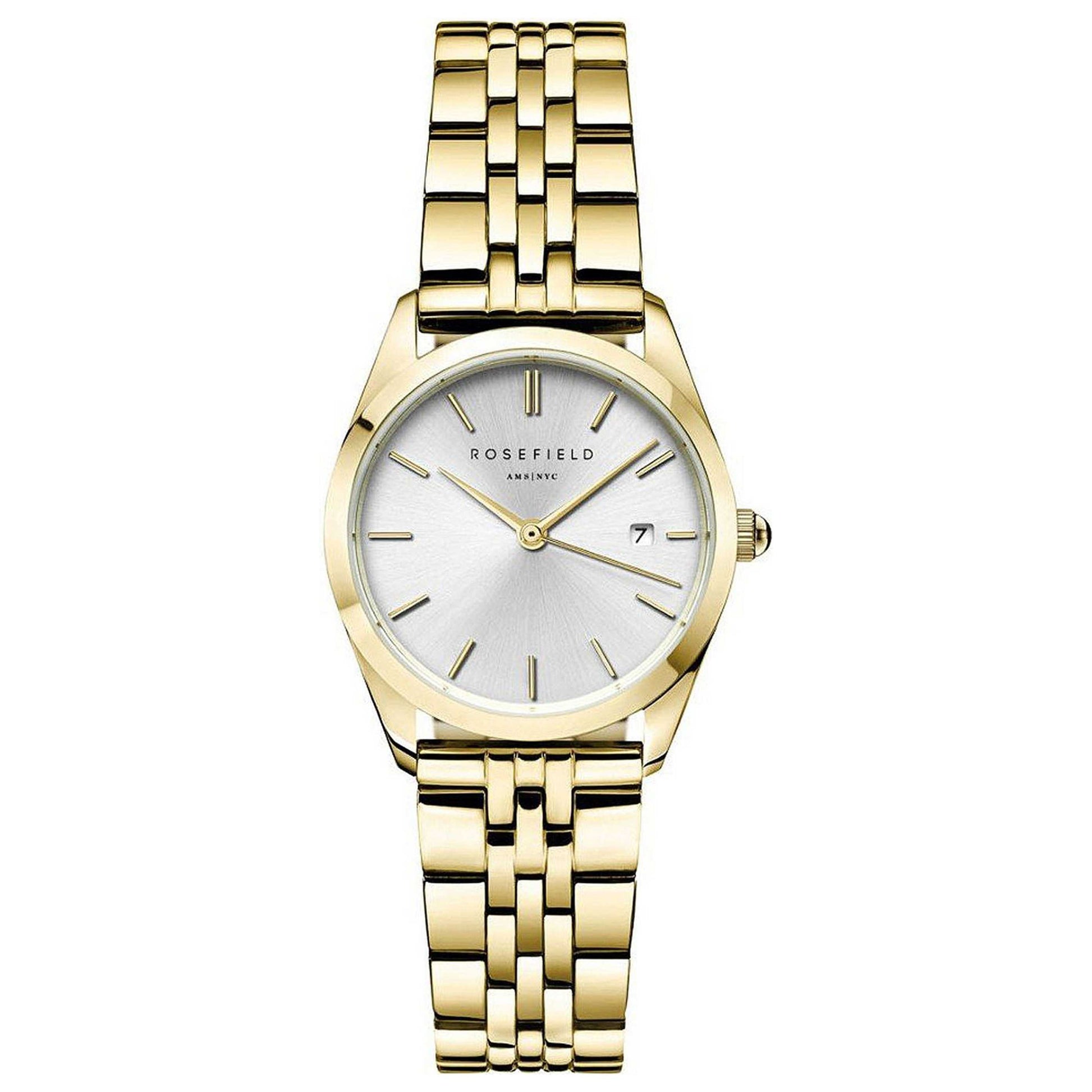 Front view of Rosefield Ace Women's Quartz Watch ASGSG-A15
