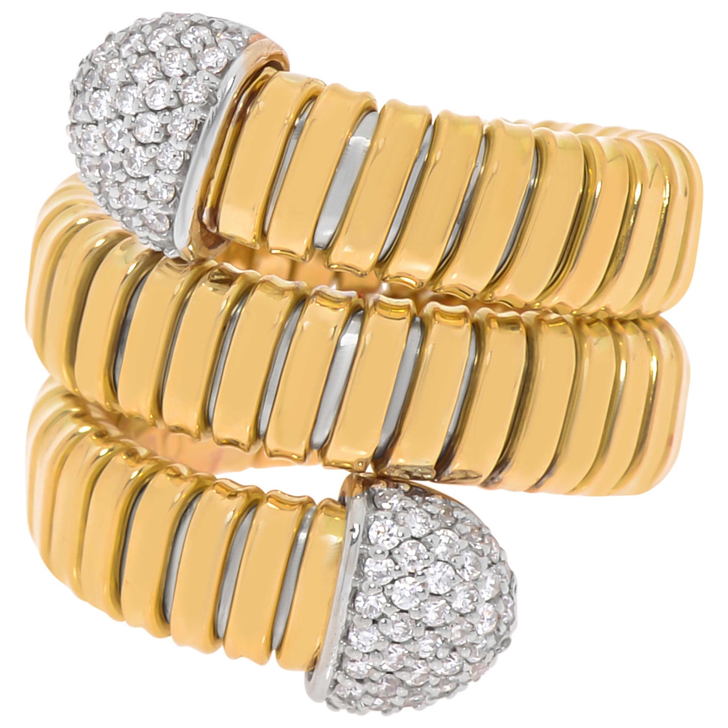 Front view of Tessitore Tubogas Women's Ring AT-758