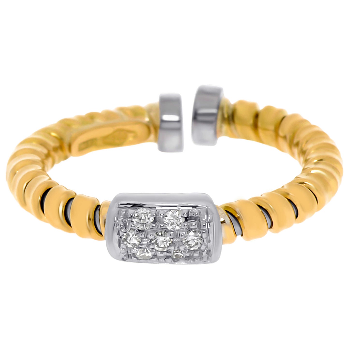 Front view of Tessitore Tubogas Women's Ring AT-829