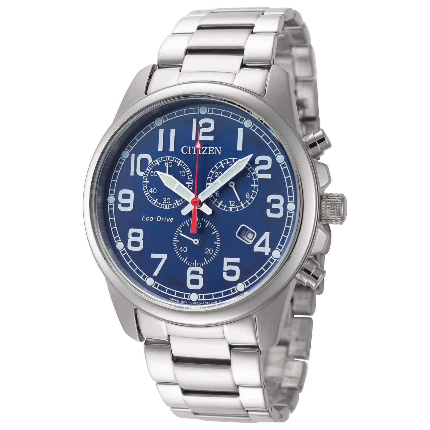 Front view of Citizen Chandler Men's Solar Watch AT0200-56L