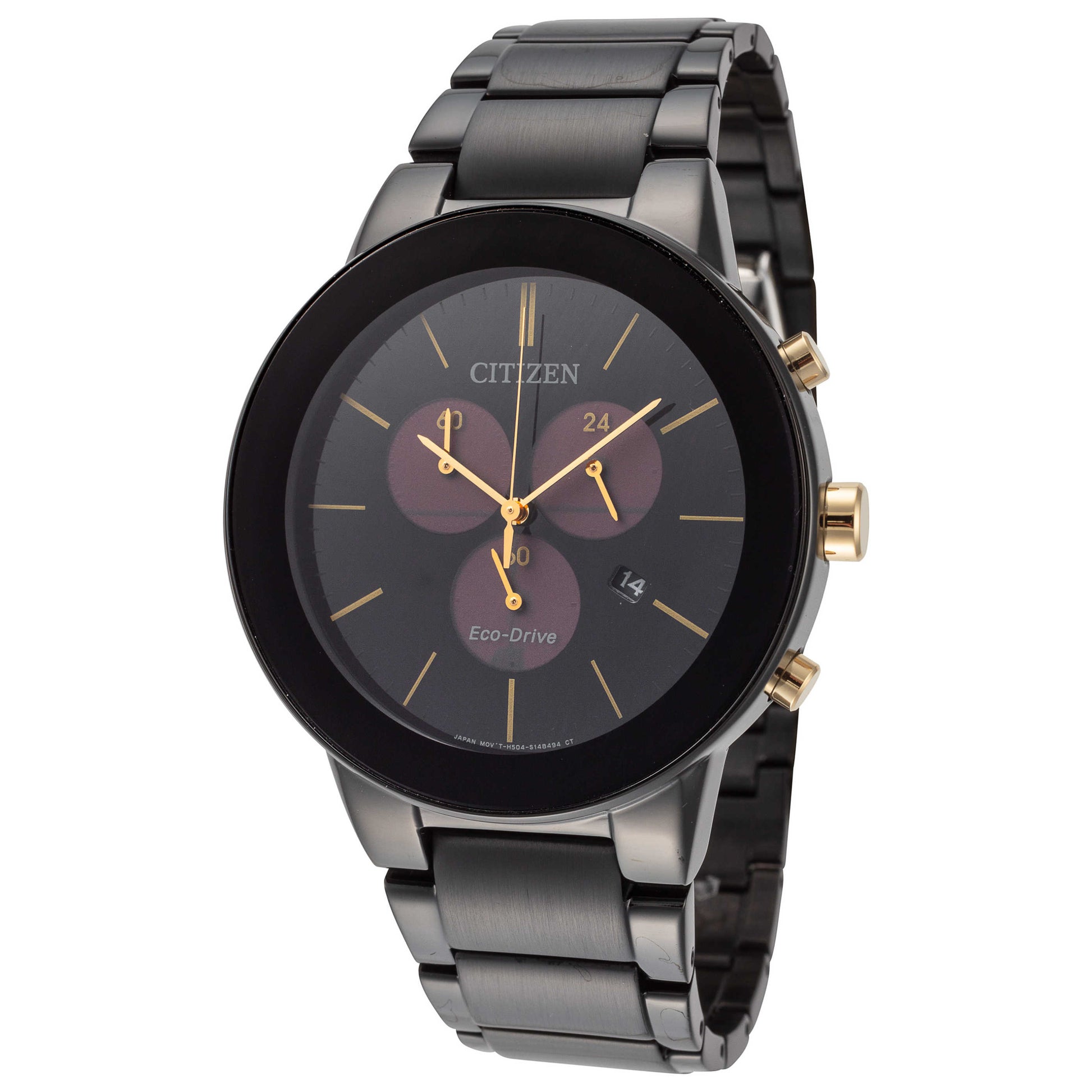 Front view of Citizen Axiom Men's Solar Watch AT2248-59E