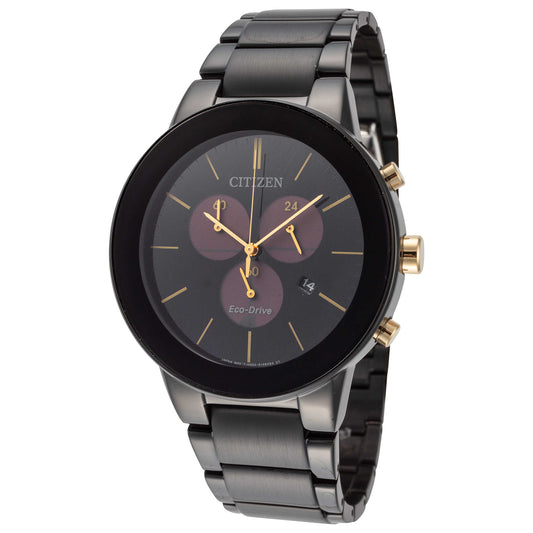 Front view of Citizen Axiom Men's Solar Watch AT2248-59E