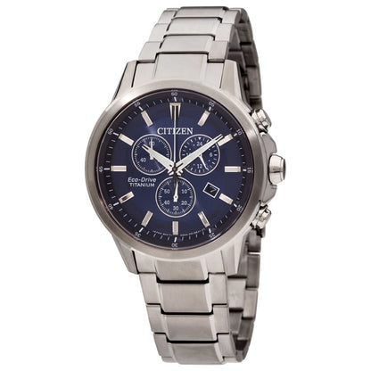 Front view of Citizen TI+IP Men's Solar Watch AT2340-56L