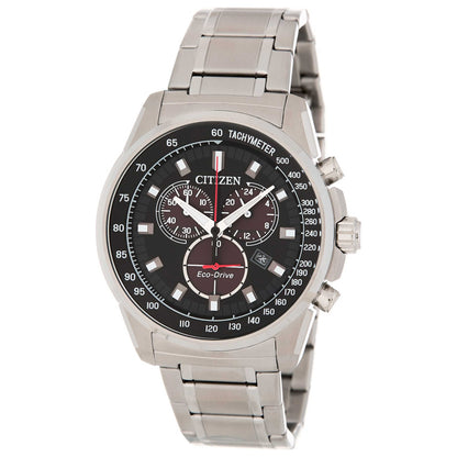 Front view of Citizen Eco-Drive Men's Japanese Quartz (Battery-Powered) Watch AT2370-55E