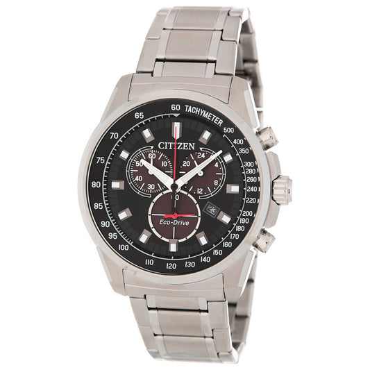 Front view of Citizen Eco-Drive Men's Japanese Quartz (Battery-Powered) Watch AT2370-55E