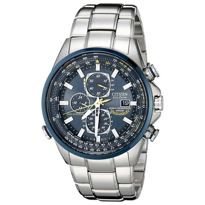 Front view of Citizen Blue Angels Men's Solar Powered Quartz Eco-Drive Watch AT8020-54L