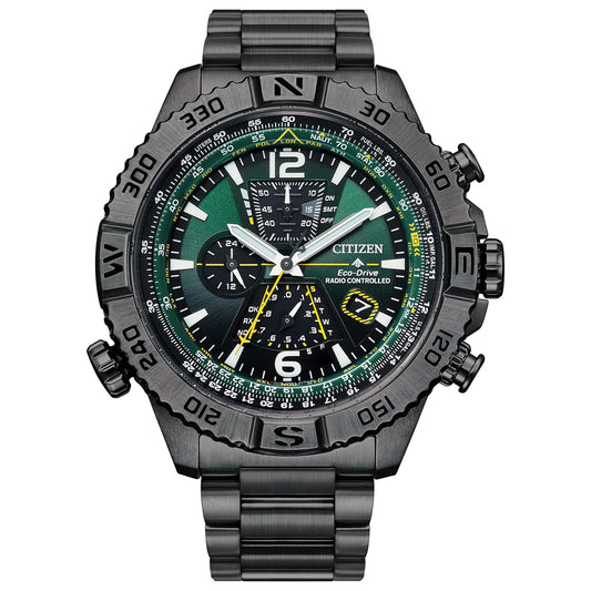 Front view of Citizen Promaster Skyhawk A-T Men's Solar Powered Quartz Eco-Drive Watch AT8227-56X