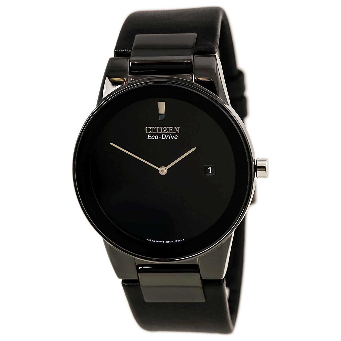 Front view of Citizen Axiom Men's Solar Powered Quartz Eco-Drive Watch AU1065-07E