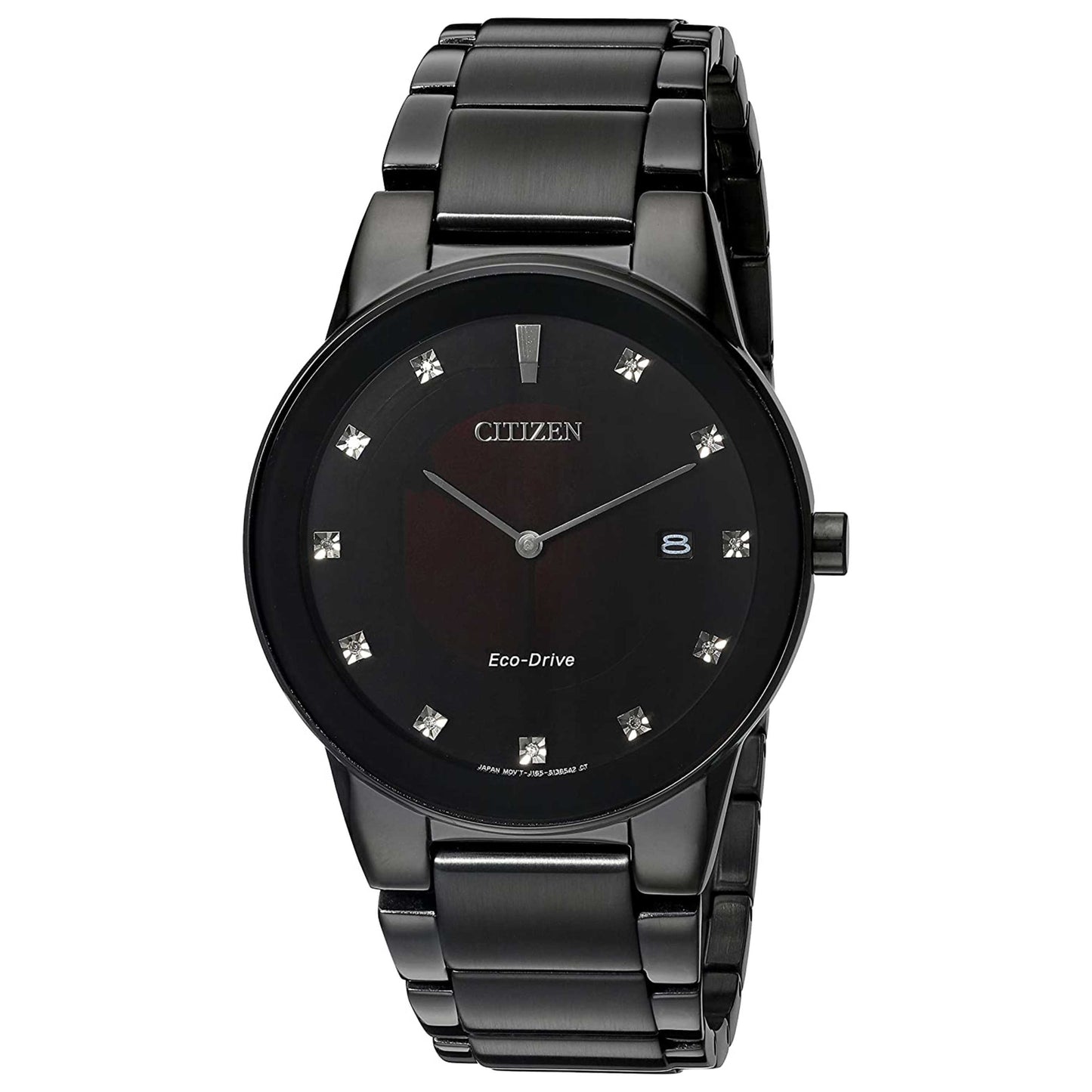 Front view of Citizen Axiom Men's Solar Powered Quartz Eco-Drive Watch AU1065-58G