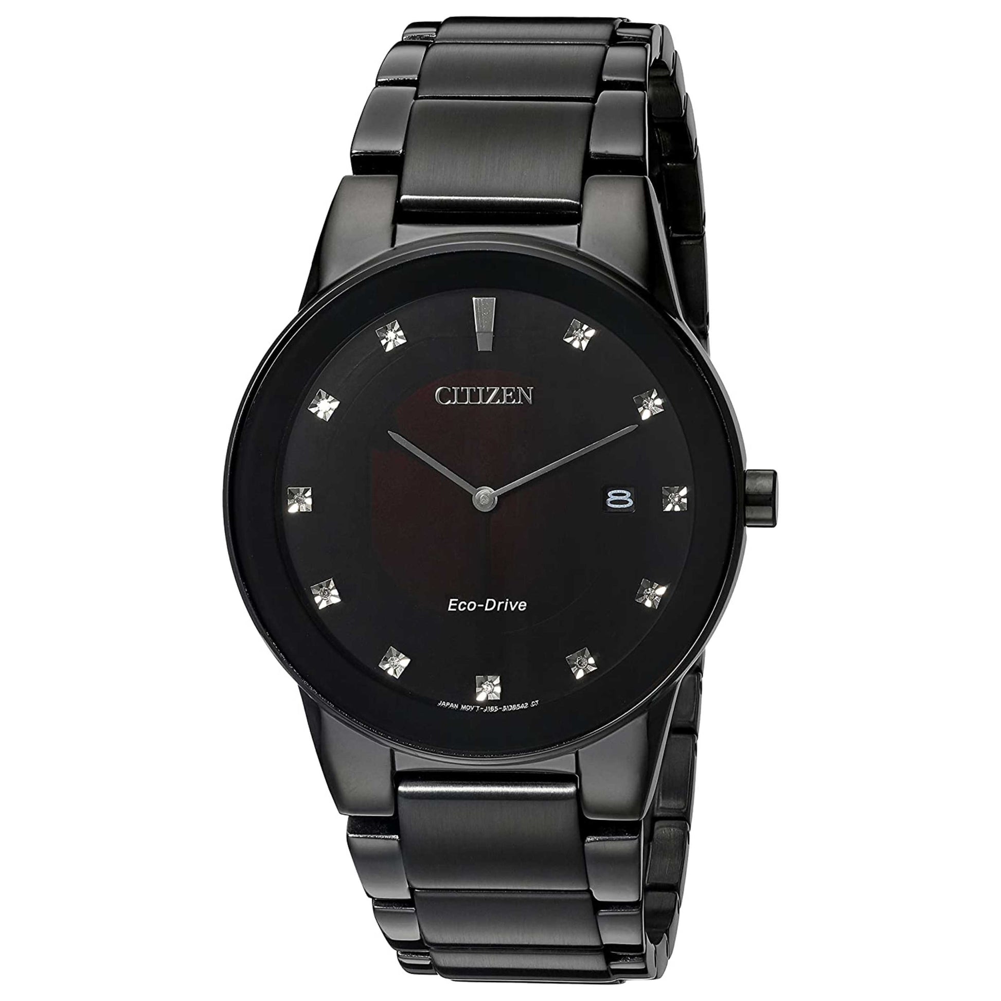 Front view of Citizen Axiom Men's Solar Powered Quartz Eco-Drive Watch AU1065-58G