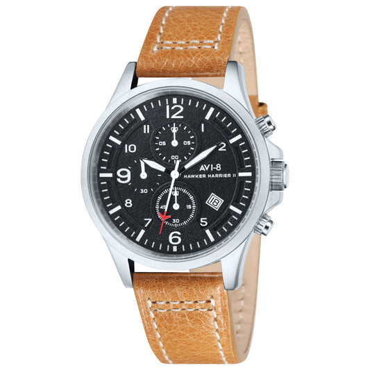 Front view of AVI-8 Hawker Men's Japanese Quartz (Battery-Powered) Watch AV-4001-02