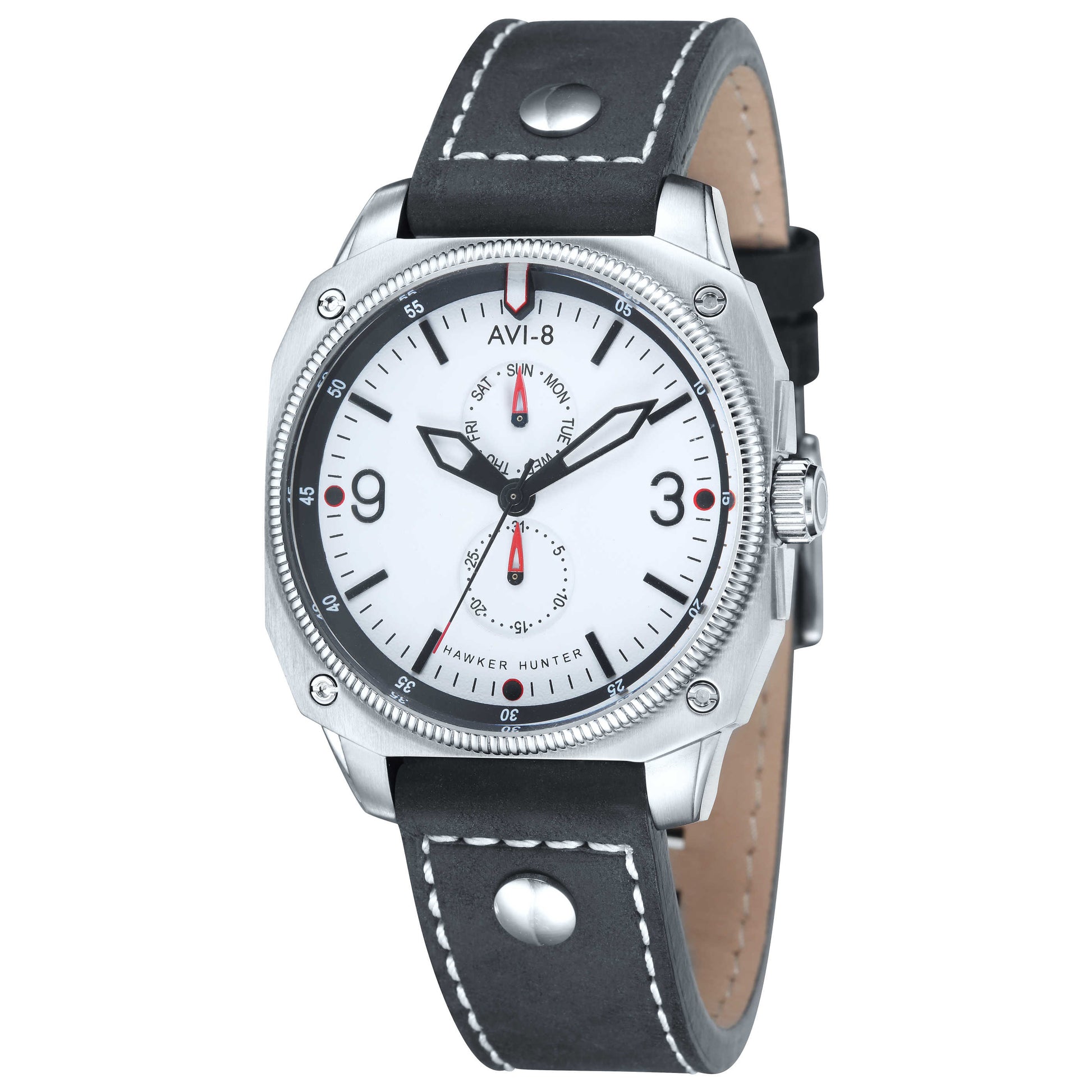Front view of AVI-8 Hawker Men's Japanese Quartz (Battery-Powered) Watch AV-4010-01