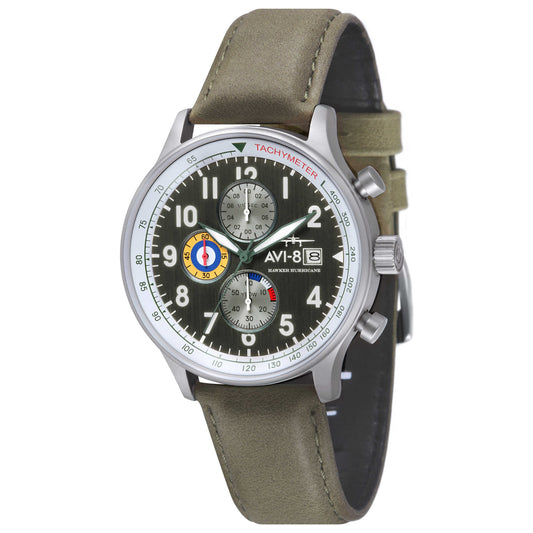 Front view of AVI-8 Hawker Men's Japanese Quartz (Battery-Powered) Watch AV-4011-0G