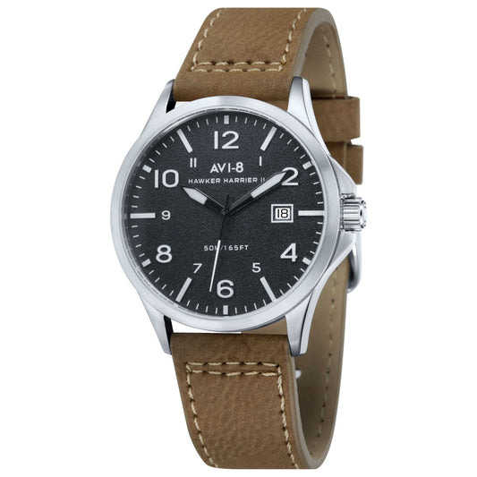 Front view of AVI-8 Hawker Men's Japanese Quartz (Battery-Powered) Watch AV-4019-06