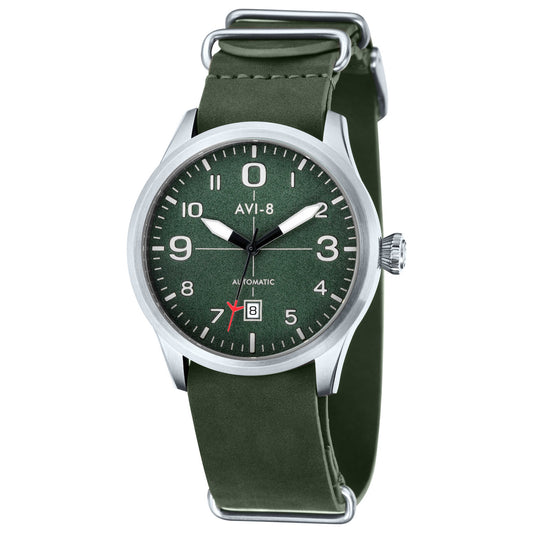 Front view of AVI-8 Flyboy Men's Automatic Watch AV-4021-03