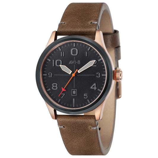 Front view of AVI-8 Flyboy Men's Japanese Quartz (Battery-Powered) Watch AV-4028-0C