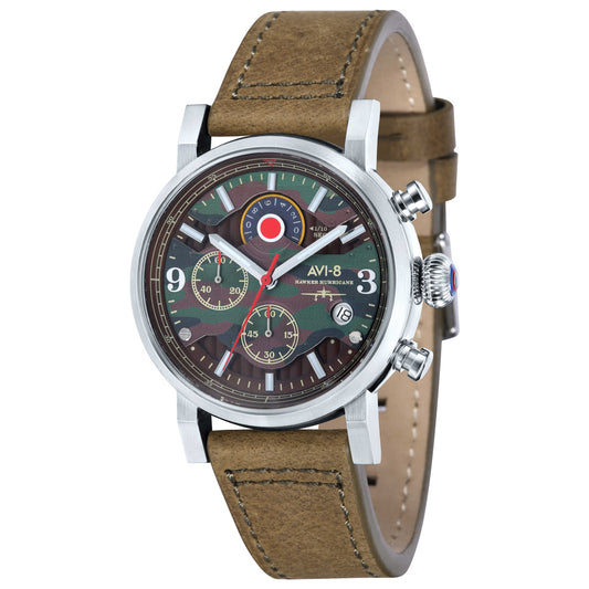 Front view of AVI-8 Hawker Men's Japanese Quartz (Battery-Powered) Watch AV-4041-06