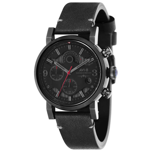 Front view of AVI-8 Hawker Men's Japanese Quartz (Battery-Powered) Watch AV-4041-08