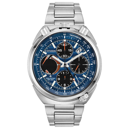 Front view of Citizen Promaster Tsuno Men's Solar Powered Quartz Eco-Drive Watch AV0070-57L