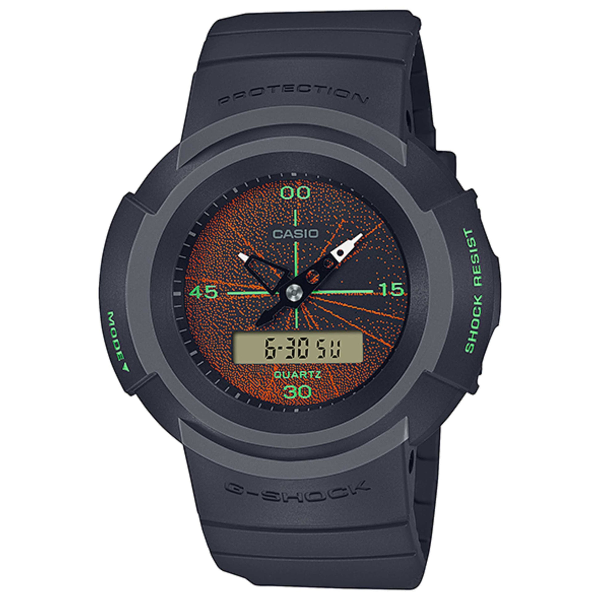 Front view of Casio G-Shock Men's Quartz Watch AW-500MNT-1ADR