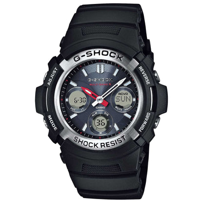 Front view of Casio G-Shock Men's Quartz Watch AW-590-1AHDR