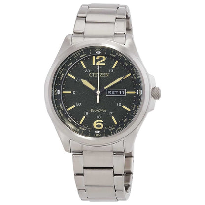 Front view of Citizen Classic Men's Solar Powered Quartz Eco-Drive Watch AW0110-58X