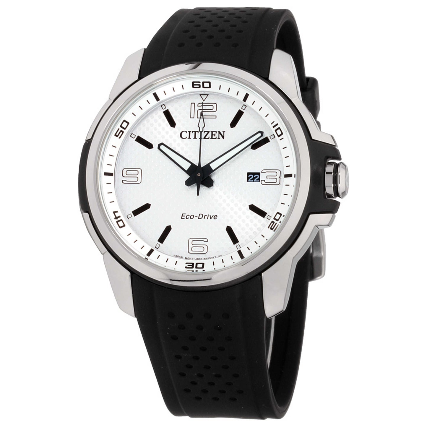 Front view of Citizen Dress Men's Solar Powered Quartz Eco-Drive Watch AW1150-07A