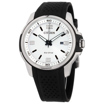 Front view of Citizen Dress Men's Solar Powered Quartz Eco-Drive Watch AW1150-07A