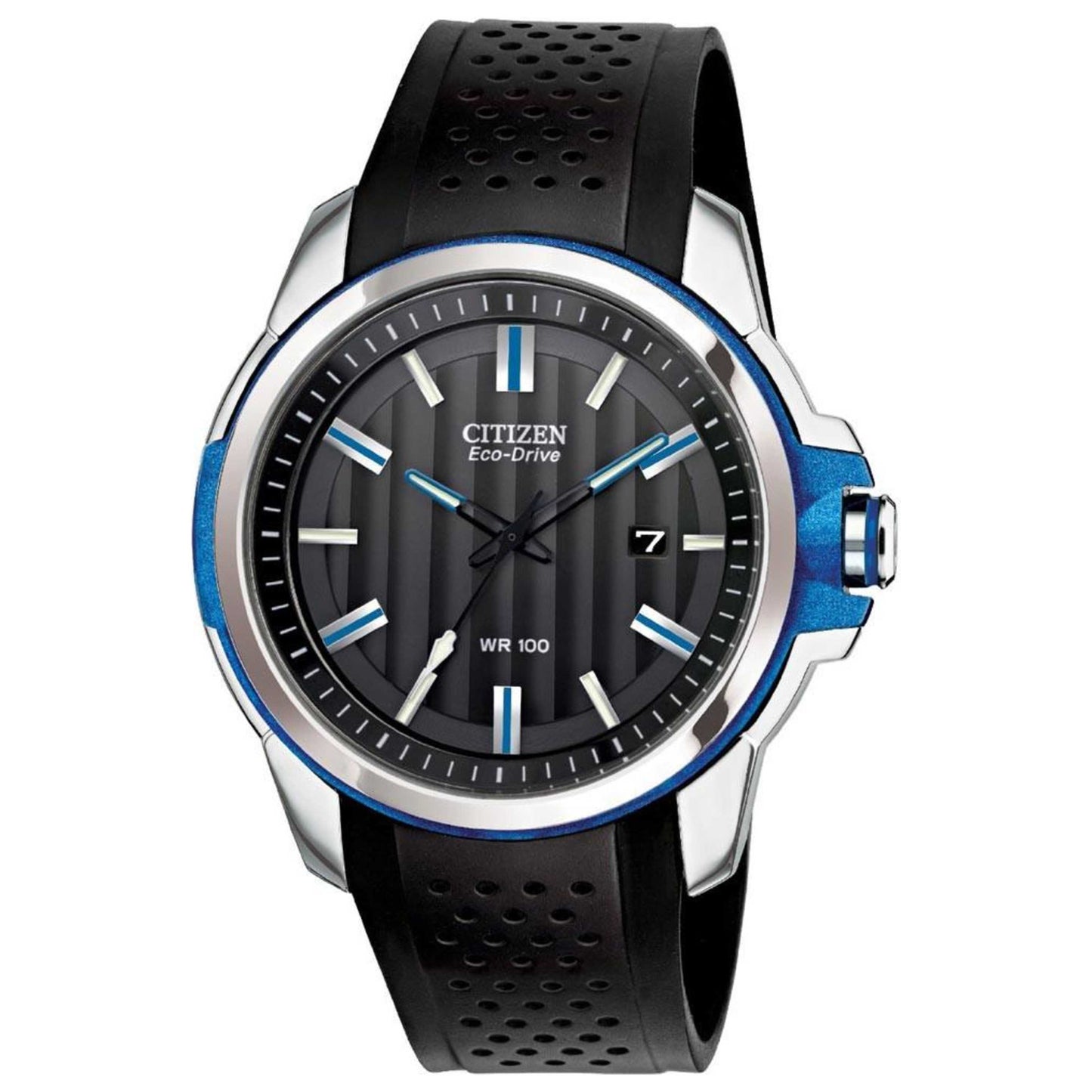 Front view of Citizen Eco-Drive Men's Solar Watch AW1151-04E