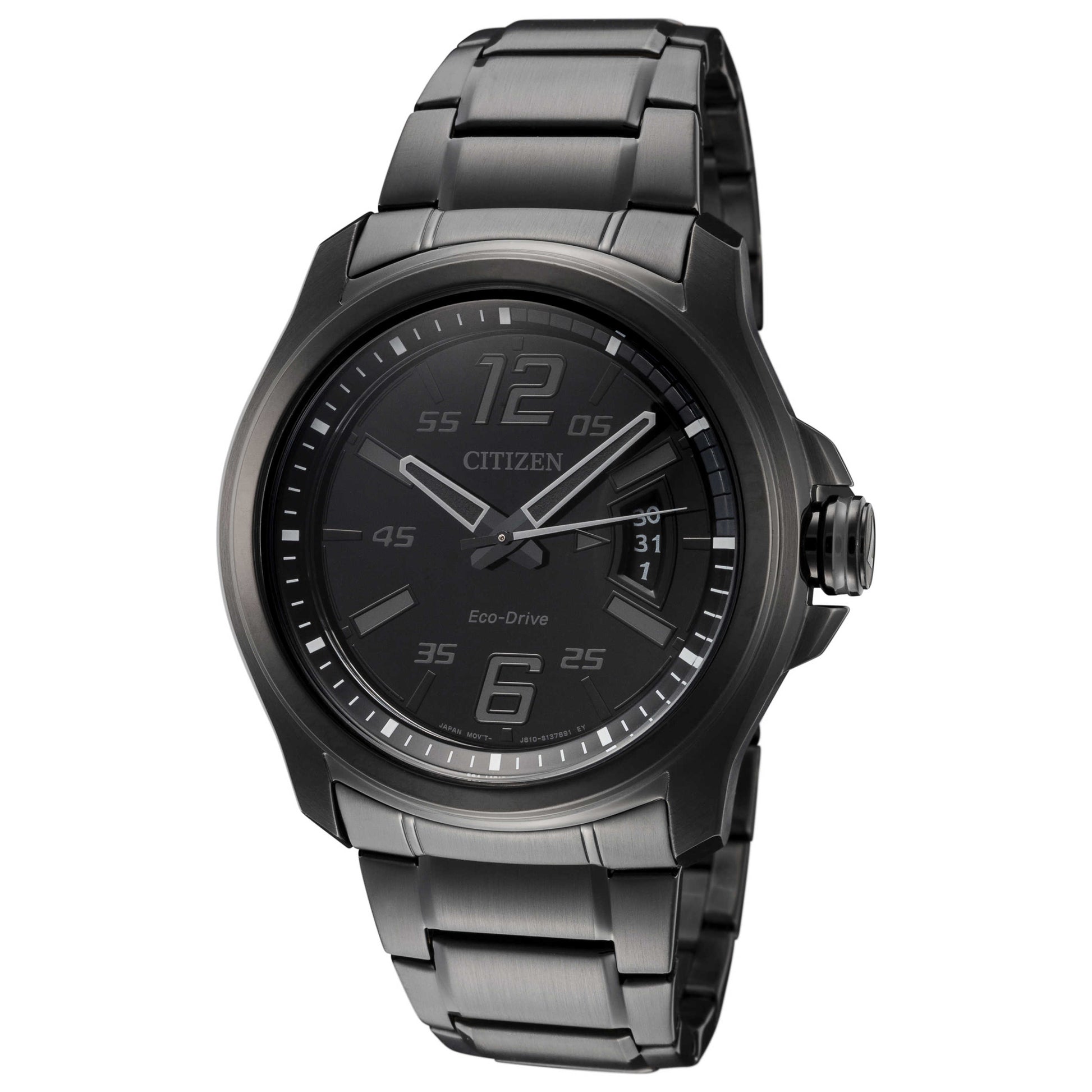 Front view of Citizen HTM Men's Solar Watch AW1354-82E