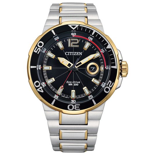 Front view of Citizen Classic Men's Solar Powered Quartz Eco-Drive Watch AW1426-59E