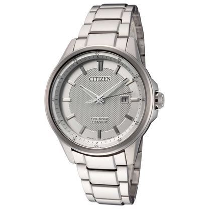 Front view of Citizen Chandler Men's Solar Watch AW1490-50A