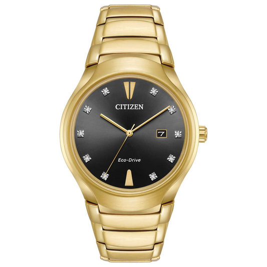 Front view of Citizen Paradigm Men's Solar Powered Quartz Eco-Drive Watch AW1552-54E