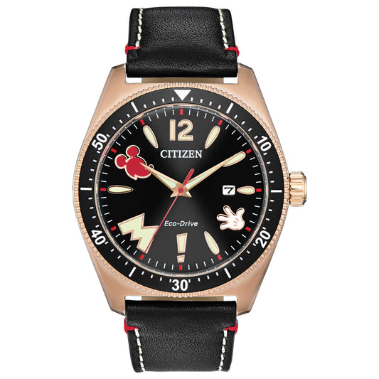 Front view of Citizen Mickey Mouse Men's Quartz Watch AW1596-08W