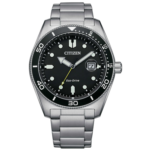 Front view of Citizen Classic Men's Solar Powered Quartz Eco-Drive Watch AW1760-81E