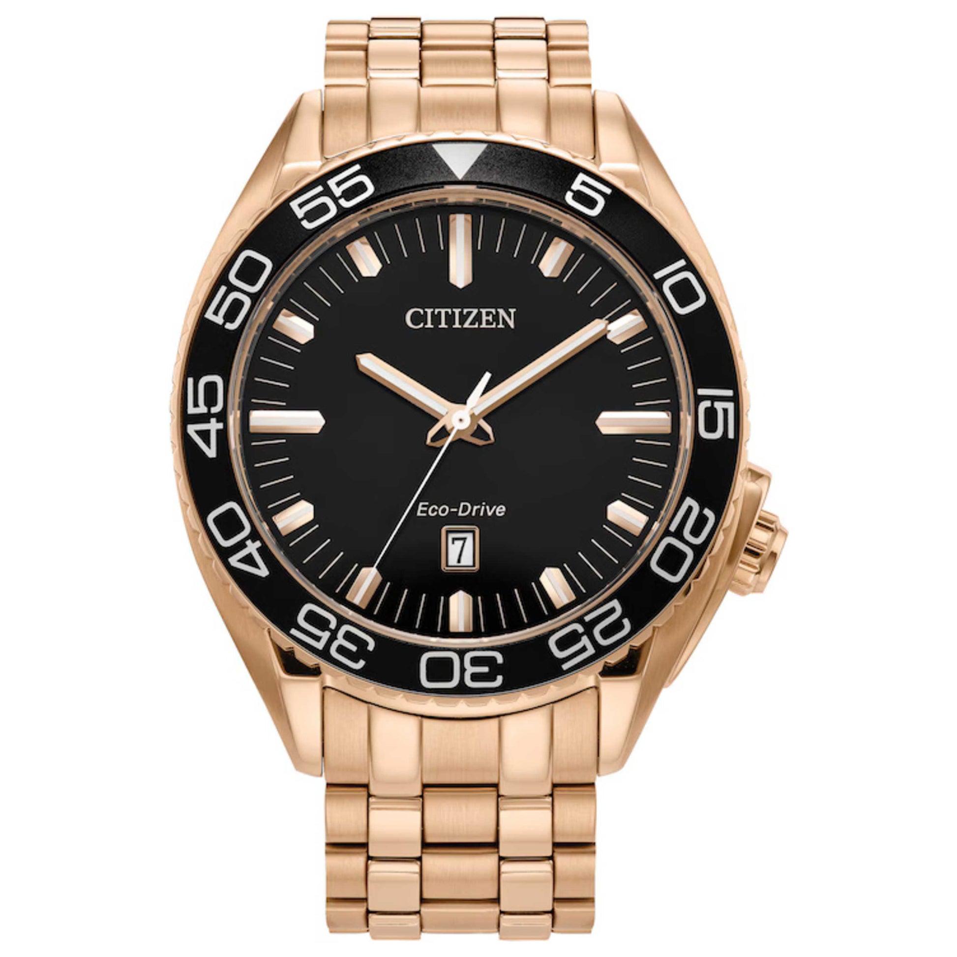 Front view of Citizen Carson Men's Solar Powered Quartz Eco-Drive Watch AW1773-55E